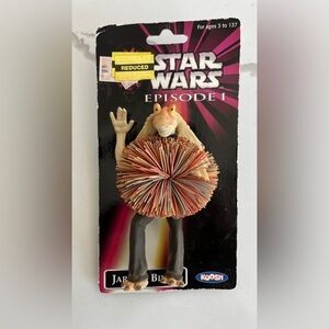 1999 Hasbro Star Wars Episode 1 Jar Jar Binks Koosh Toy Figure NEW Vintage